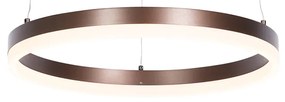 Design függőlámpa bronz 40 cm LED-del 3 fokozatban szabályozható - Anello