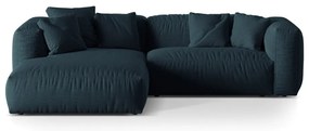 Sötétkék moduláris sarokkanapé (bal oldali) Martina – Micadoni Home