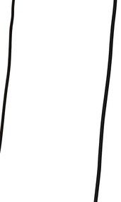 Rusztikus lógólámpa fekete kötéllel 3-lámpás - Leia