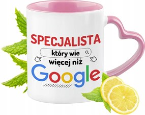 Bögre Szakembernek Rózsaszín Szív Alakú Füllel Kávé Ajándék