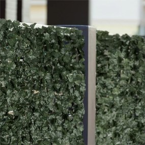 Fency Dark Ivy, sötétzöld, borostyán, kerítés, védelmet nyújt a kíváncsi tekintetekkel és a széllel szemben, 300 x 150 cm