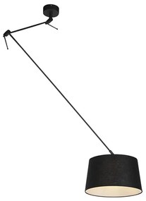Függőlámpa fekete vászon árnyékolóval fekete 35 cm - Blitz