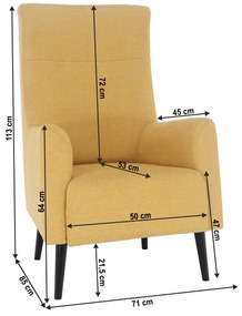 Relax fotel Saif (barna + bükk). 1065222