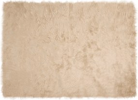 vidaXL Műgyapjú Szőnyeg Tafalla Bézs 160 x 230 cm Poliészter