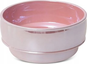 Dekorációs tál SIMONA1 20x10 Eurofirany rózsaszín gyöngyházfényű