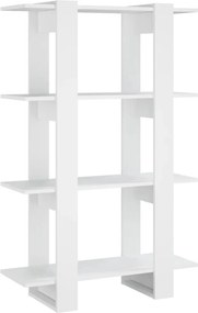 vidaXL fehér könyvszekrény/térelválasztó 80 x 30 x 123,5 cm