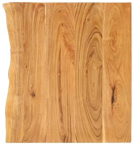 Tömör akácfa fürdőszoba piperepolc 80x52x3,8 cm