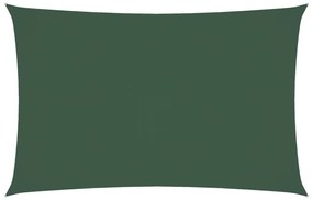 sötétzöld téglalap alakú oxford-szövet napvitorla 5 x 8 m