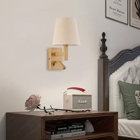 Brilagi - LED Fali lámpa DEYA 1xE14/40W/230V + LED/3W len/arany