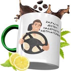 Zöld Bögre Oktatónak Születésnapi Ajándék fényképes nyomtatással