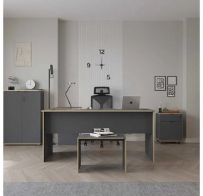 Sarok PC asztal Raven (antracit + tölgy) . 1109410