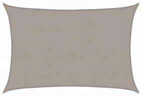 világosszürke négyszögletű HDPE napvitorla 160 g/m² 5x7 m