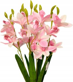 Orchidea csokor gumírozott krém rózsaszín