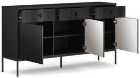 Komód Fekete Színben MAGGIORE MA03. 155 cm.