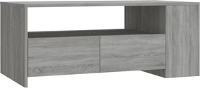 vidaXL szürke sonoma színű szerelt fa dohányzóasztal 102 x 55 x 42 cm