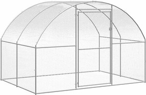 vidaXL kültéri horganyzott acél tyúkól 3 x 2 x 2 m