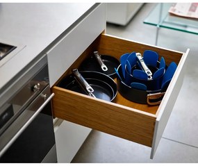 Indukciós tűzhelyhez alkalmas edénykészlet fedővel, kerámia felülettel 3 db-os Space – Joseph Joseph