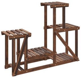 tömör fenyőfa virágtartó állvány 90 x 25 x 73,5 cm