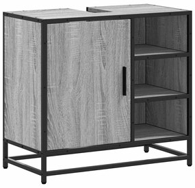 mosdószekrény szürke Sonoma 65x33x60 cm műfa