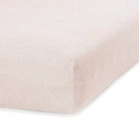 Bézs gumis frottír lepedő 140x200 cm Ruby – Restilo