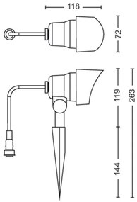 Philips GARDENLINK LED 6W 12V 4000K kültéri spotlámpa IP44