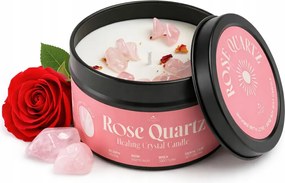 Illatgyertya myga Rózsakvarc Rózsa szójaviasz 15 órás égéshez