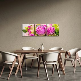 Rózsa képe (órával) (90x30 cm)