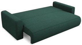 Zöld kinyitható-tárolóhelyes kanapé 238 cm Kapua – Makamii