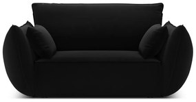 Fekete bársony fotel Vanda – Mazzini Sofas