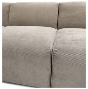 Sting bézs kordbársony sarokkanapé, jobb oldali - Scandic