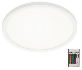 Briloner 7092-416 - RGBW Dimmelhető mennyezeti lámpa SLIM LED/15W/230V +  távirányító