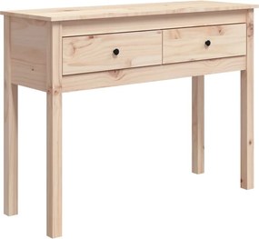 vidaXL tömör fenyőfa tálalóasztal 100 x 35 x 75 cm