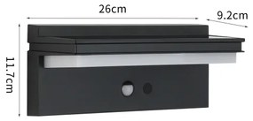 Brilagi SUN SENSE LED 10W 3,7V 4000mAh IP44 napelemes érzékelős lámpa