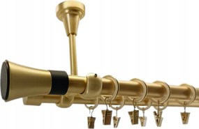 Függönykarnis Mennyezet 19+19 Arany Matt 140cm Trapéz