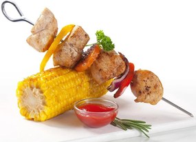 Rozsdamentes acél grillnyárs szett 6 db-os – Orion