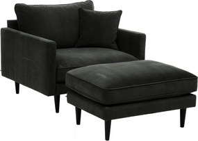 Nagy Kényelmes Khaki Pihenőszék Lábtartóval Ipari Nappaliba