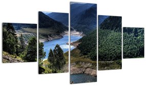 Kép - folyó, a, hegyek között (125x70cm)