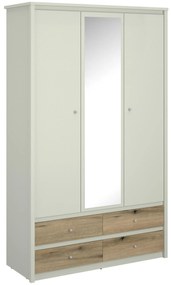 Ruhásszekrény Kodro 3 (kasmír + evoke tölgy) (tükörrel). Akció -17%. 1116931