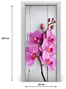 Ajtómatrica rózsaszín orchidea 95x205 cm