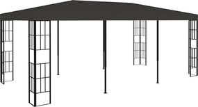 vidaXL antracitszürke pavilon 3 x 6 m