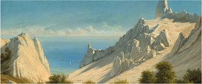 Kép - Georg Emil Libert, View of Sommerspiret, the Cliffs of Møn, reprodukciók (120x50 cm)