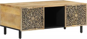 vidaXL tömör mangófa dohányzóasztal 100 x 54 x 40 cm