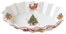 Karácsonyi porcelán ovális kínáló tál 25x17 cm díszdobozban Christmas Tale