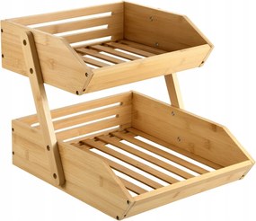 Kesper Konyhai polc 2 szintes bambusz 28x33x38cm