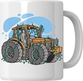 Karácsonyi bögre Traktor Ajándék Mikulás Karácsonyra