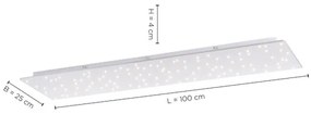 Leuchten Direkt 14672-55 - LED Dimmelhető lámpa SPARKLE LED/18W/230V + távirányító