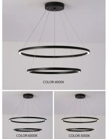 Immax NEO 07158-B80-60 - LED Dimmelhető csillár FINO LED/93W/230V Tuya fekete + távirányító