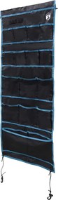 vidaXL Tárolótáska tárolóval Fekete és Kék 125 x 48 cm oxford