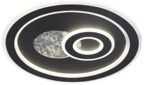 LED Dimmelhető mennyezeti lámpa LED/95W/230V fekete + távirányítás