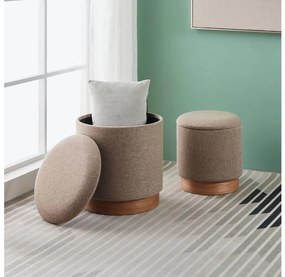 Eglo 424034 - KÉSZLET 2x Taburet MASHIKE átm. 30,5/37 cm barna